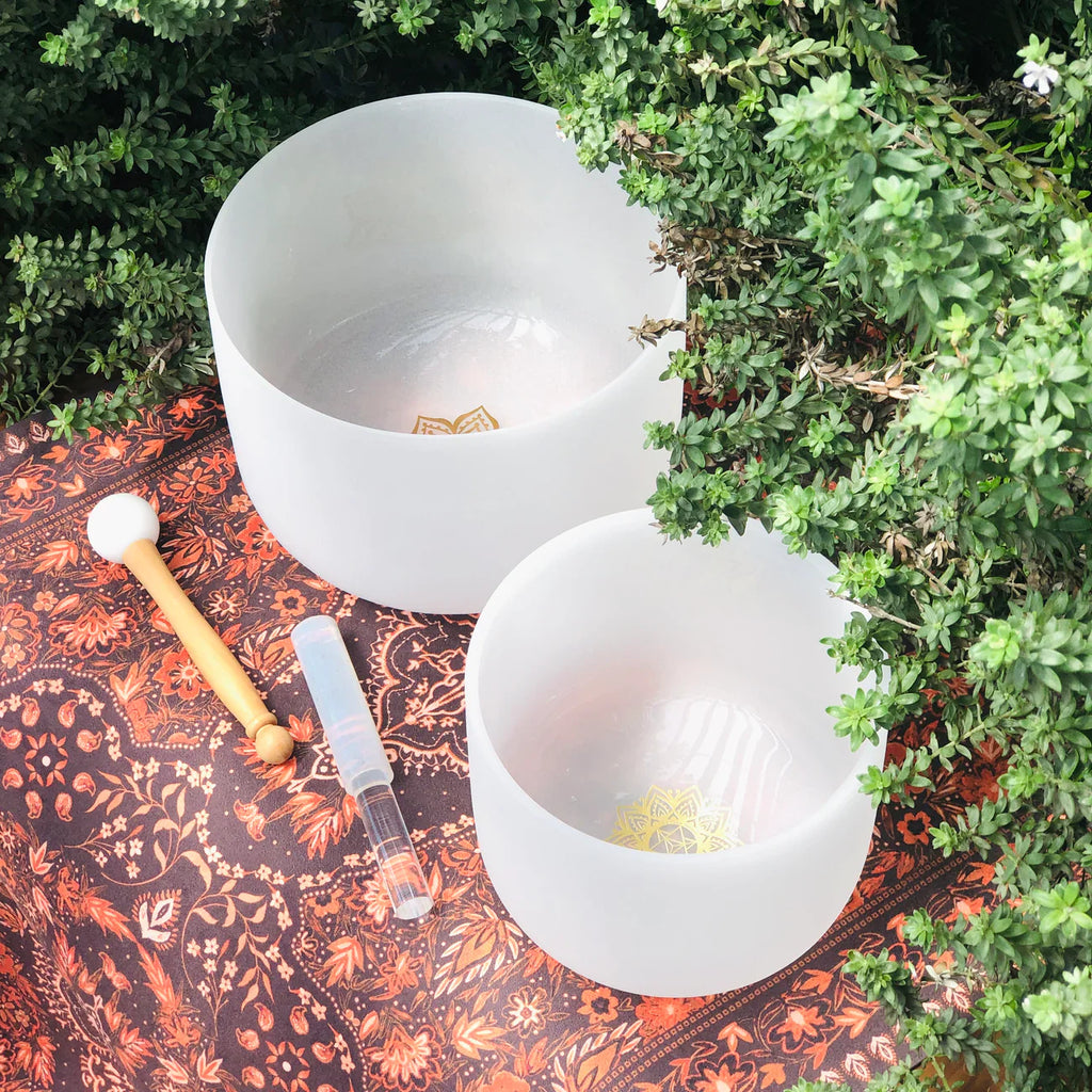 Earth & Soul Star Crystal Singing Bowls Set (B3 & C5 Notes) - STS UK