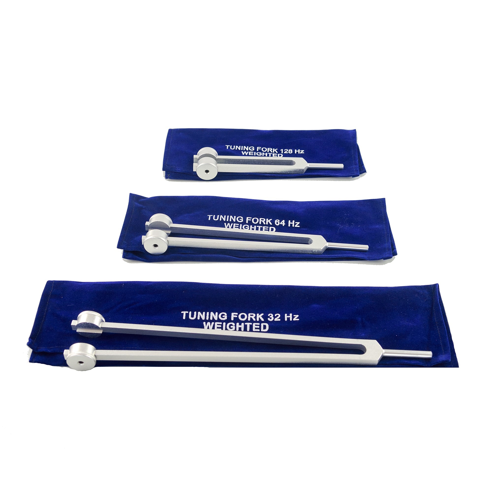 Otto Tuning Forks Set (32 Hz, 64 Hz, 128 Hz)