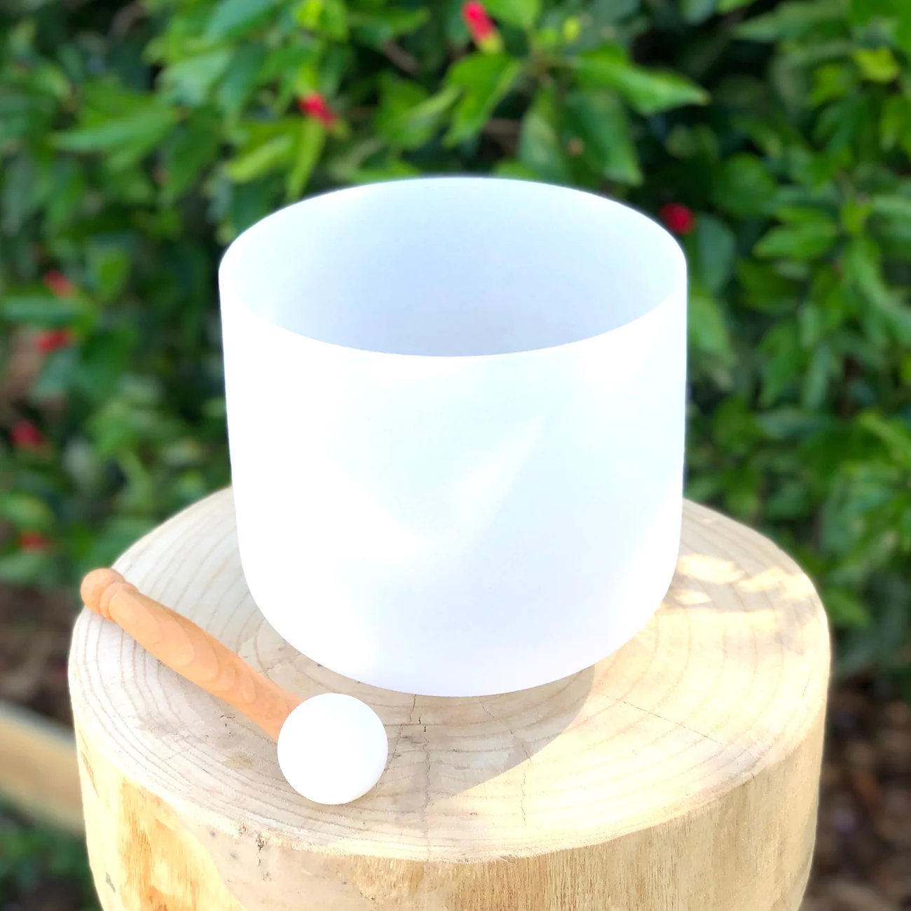 Third Eye Chakra 7" White Crystal Singing Bowl