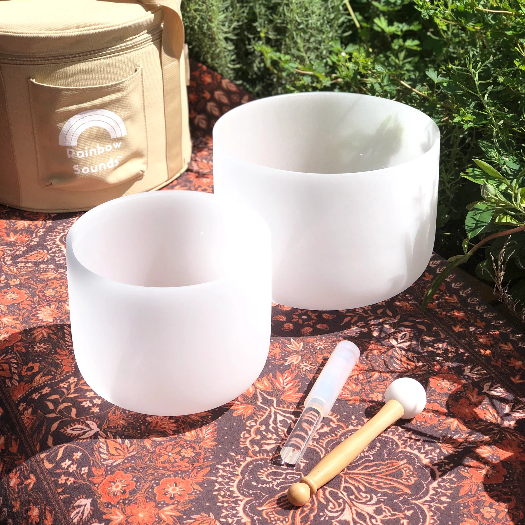 Earth & Soul Star Set Of 2 Crystal Singing Bowls