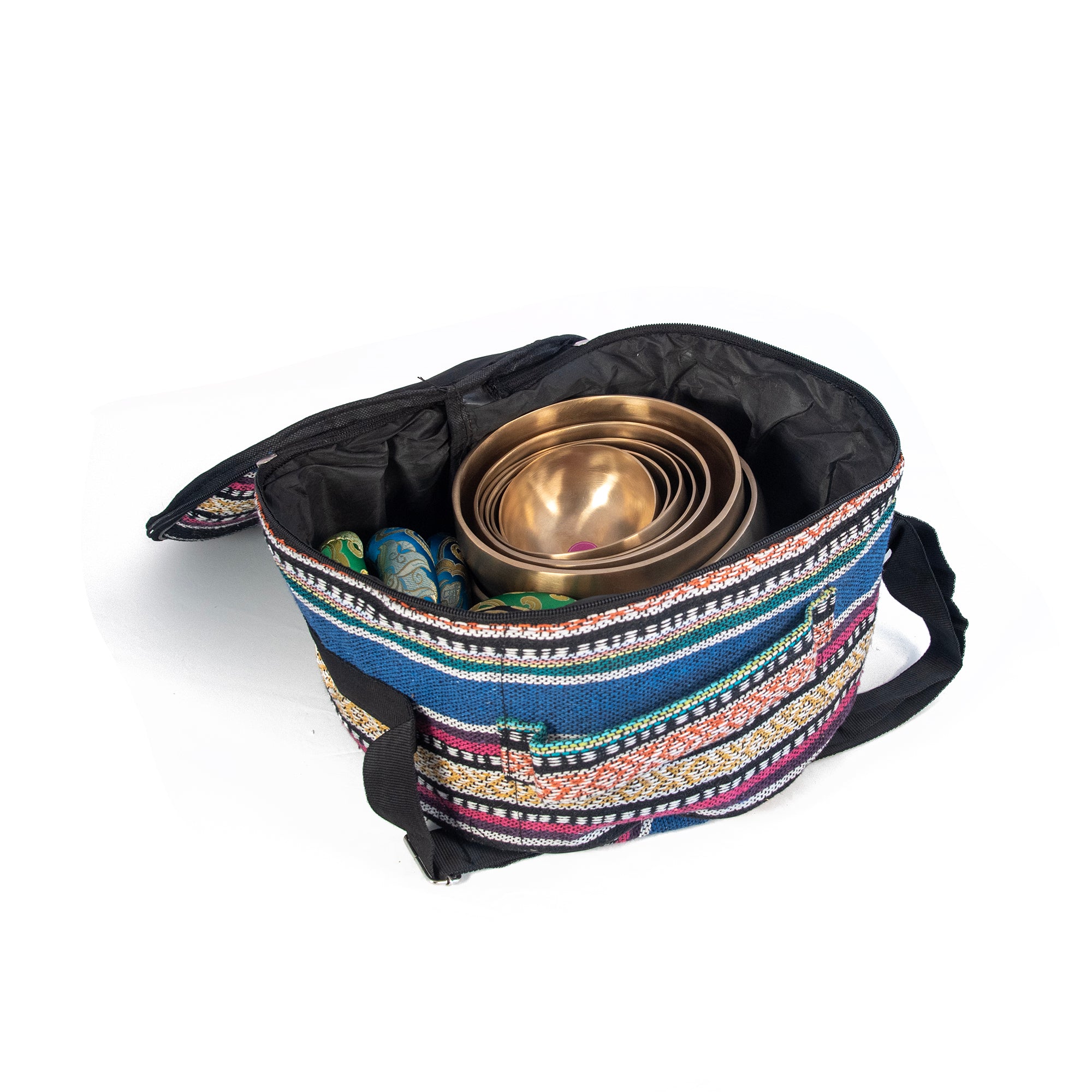 Tibetan Singing Bowl Canvas Carry Bag