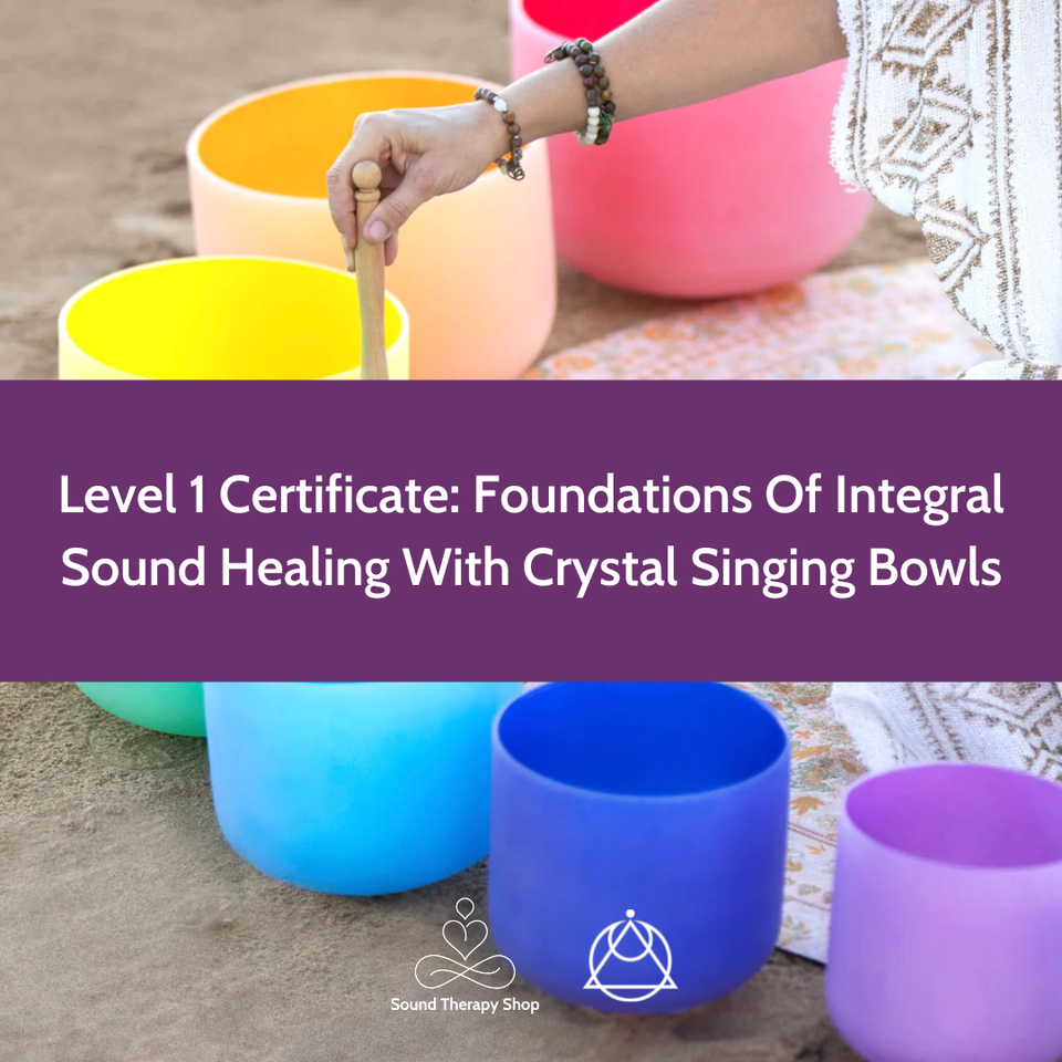 Online Certified Level 1 Course: Foundations Of Integral Sound Healing with Crystal Singing Bowls