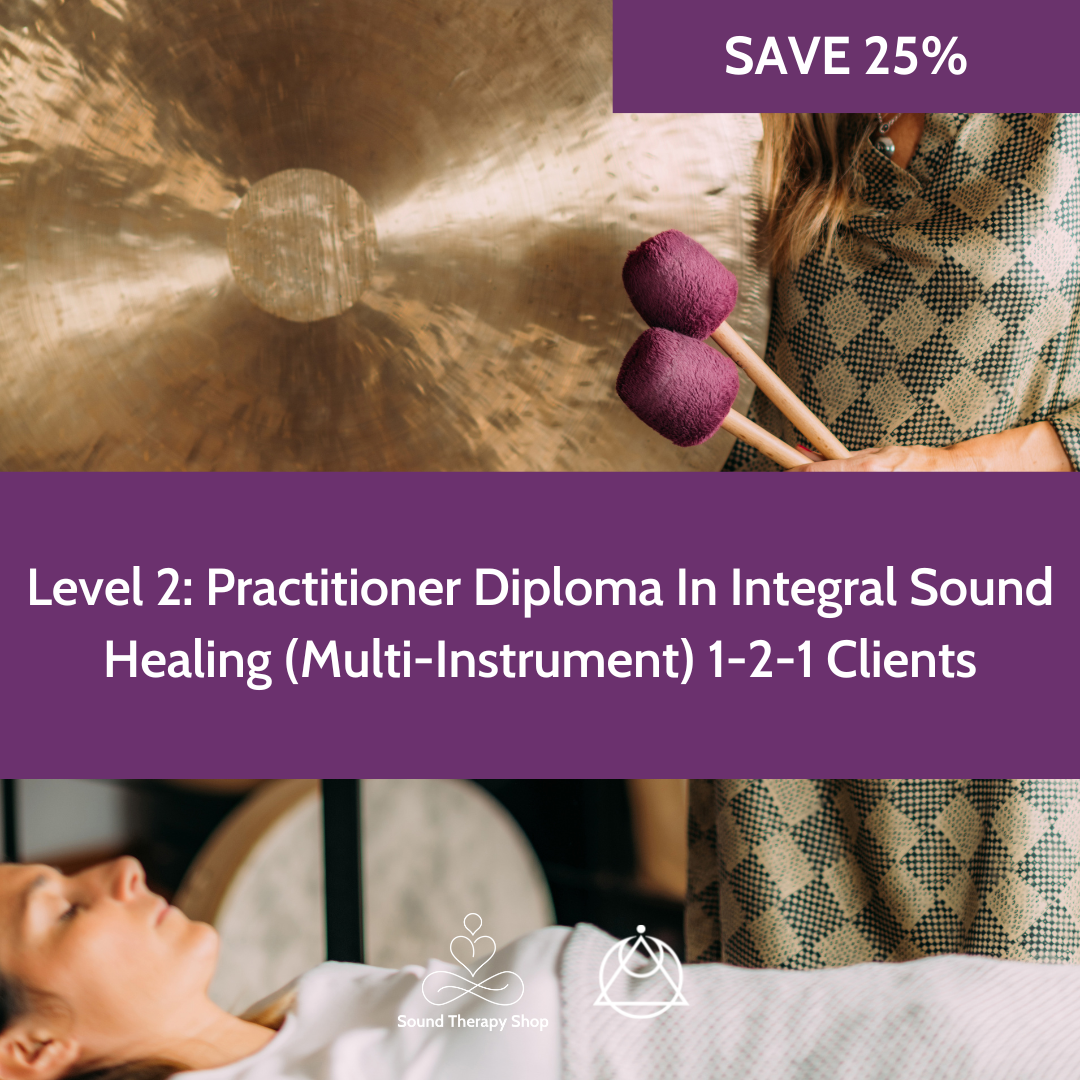 Online Certified Level 2 Course: Practitioner In Integral Sound Healing Diploma (Multi-Instrument) 1-2-1 Clients