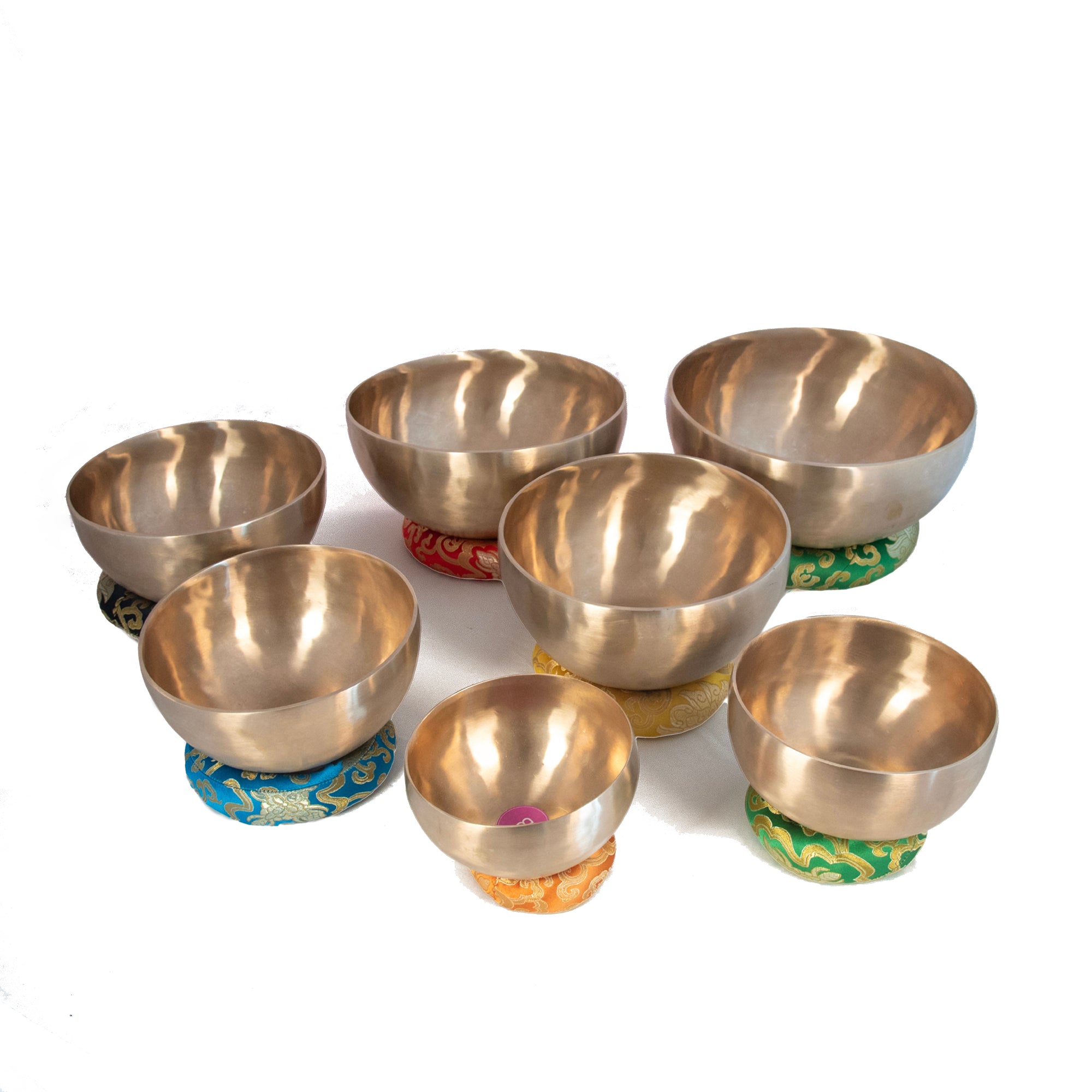 Chakra Set Of Tibetan Bowls Deluxe (3rd Octave Set)