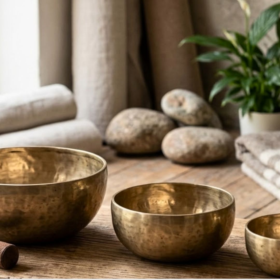tibetan singing bowl  3 bowl set 
