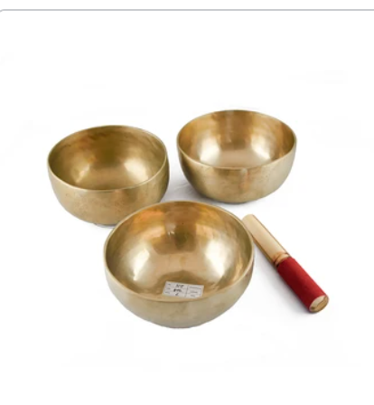 Tibetan Bowls Set of 3 (Medium-Small Size 4th Octave)
